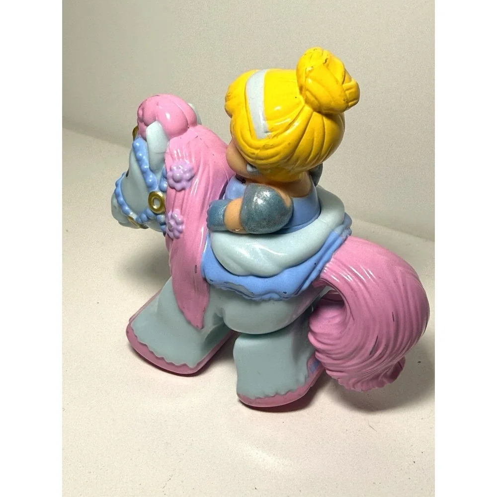 Cinderella Little People Klip Klop Blue Horse Princess Mattel